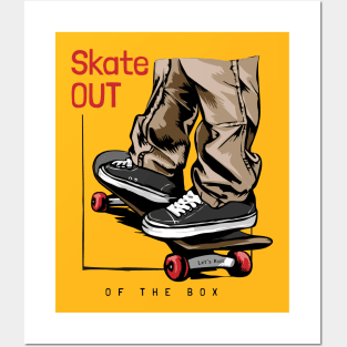 SKATE OUT Posters and Art